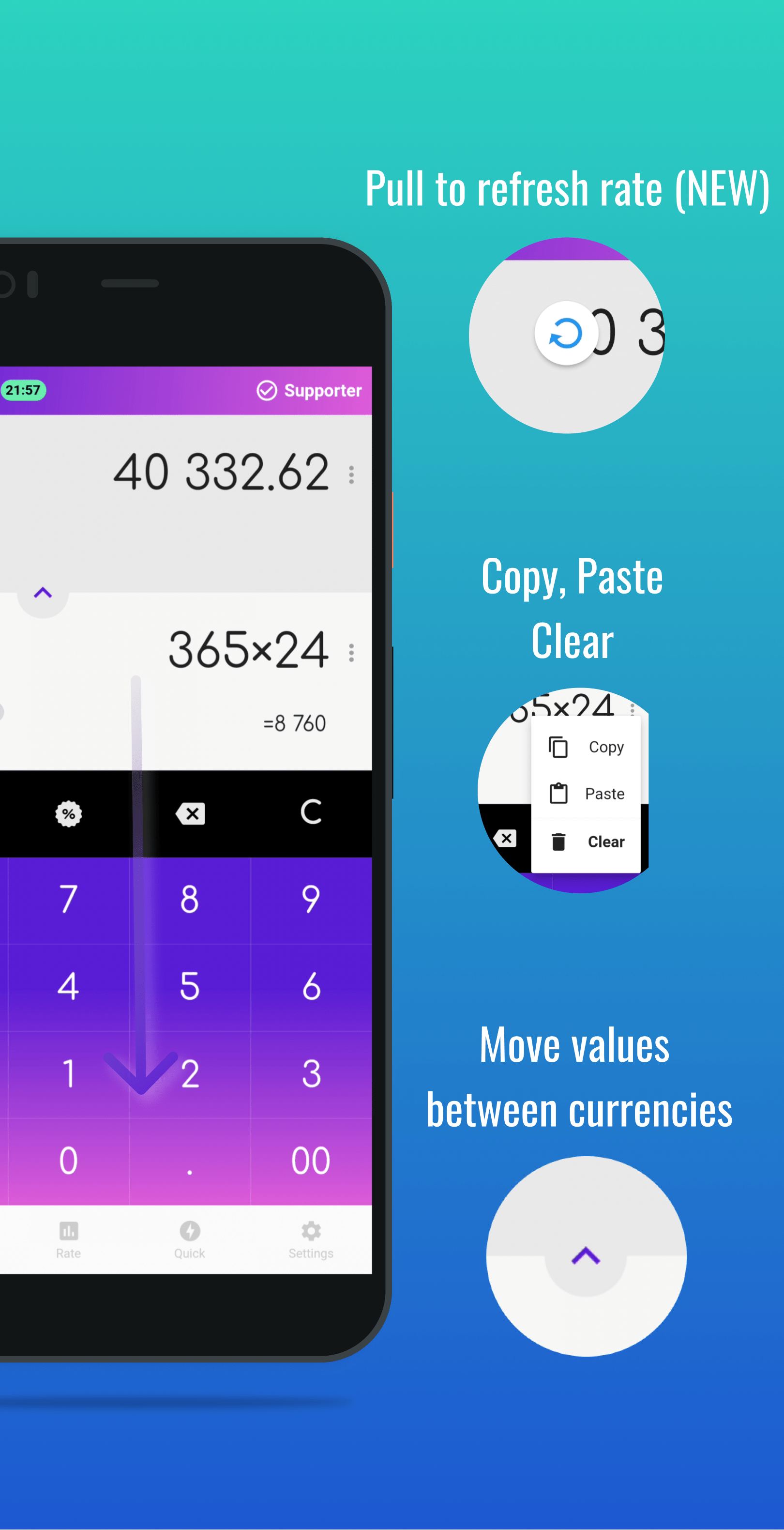 Screenshot of app Fast Ethereum ETH converter